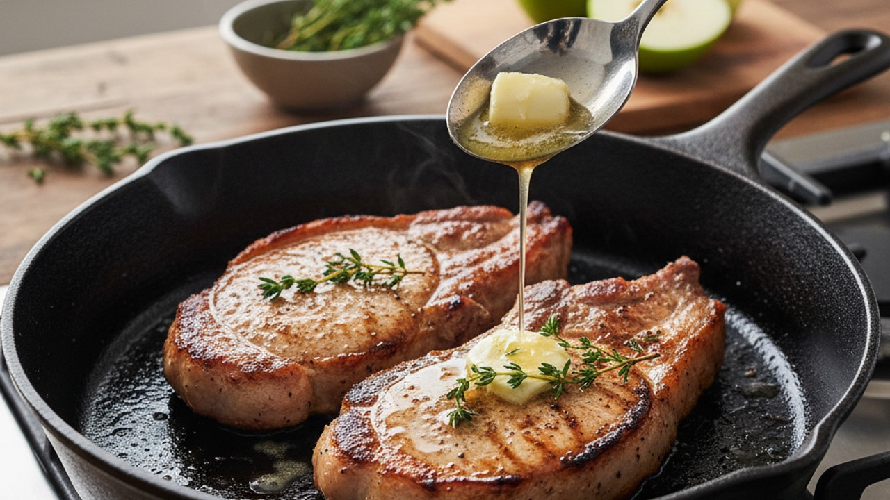 Sear the pork