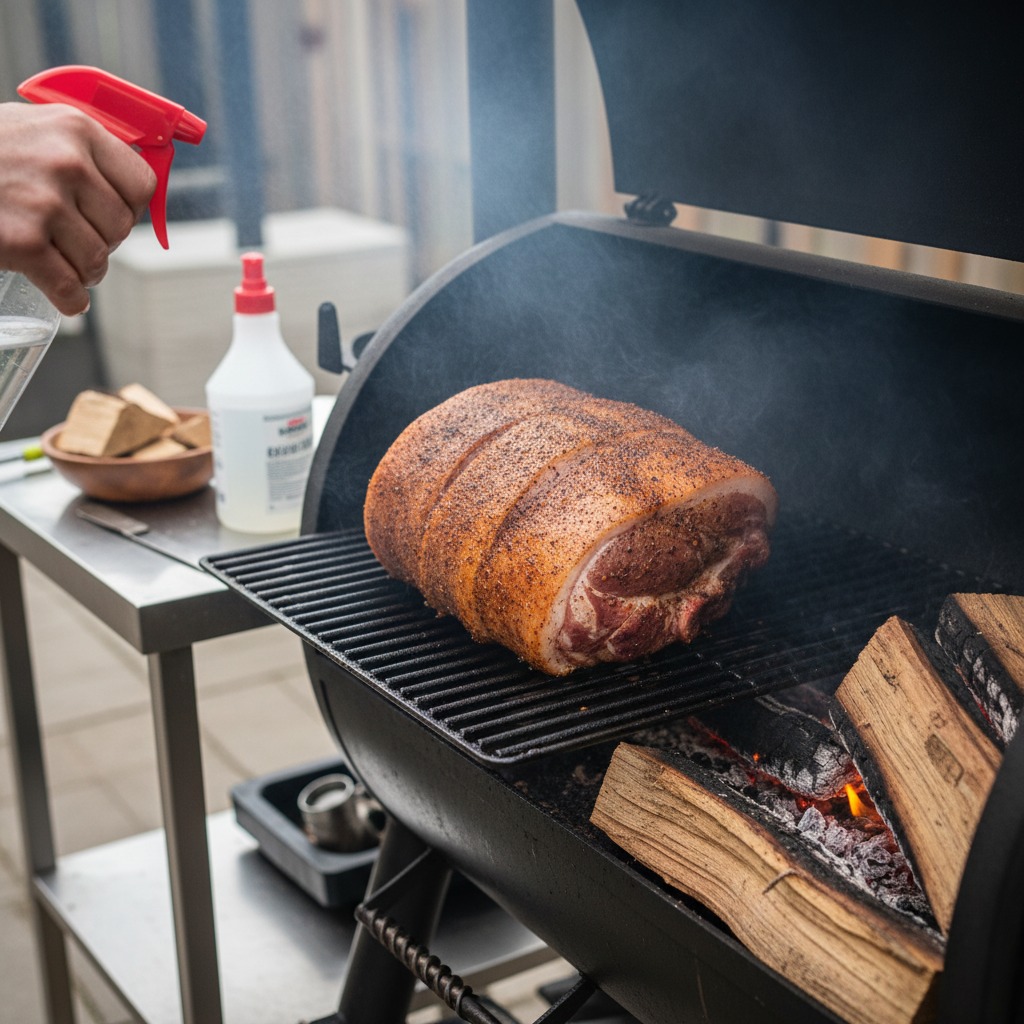 Prepare smoker and begin smoking