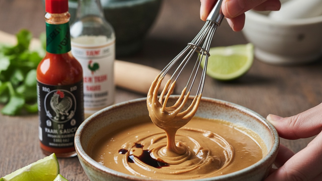 Make optional peanut sauce