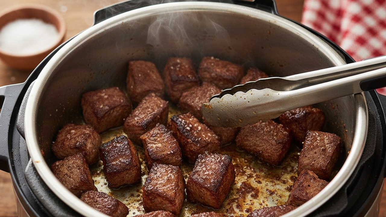 Sear the beef