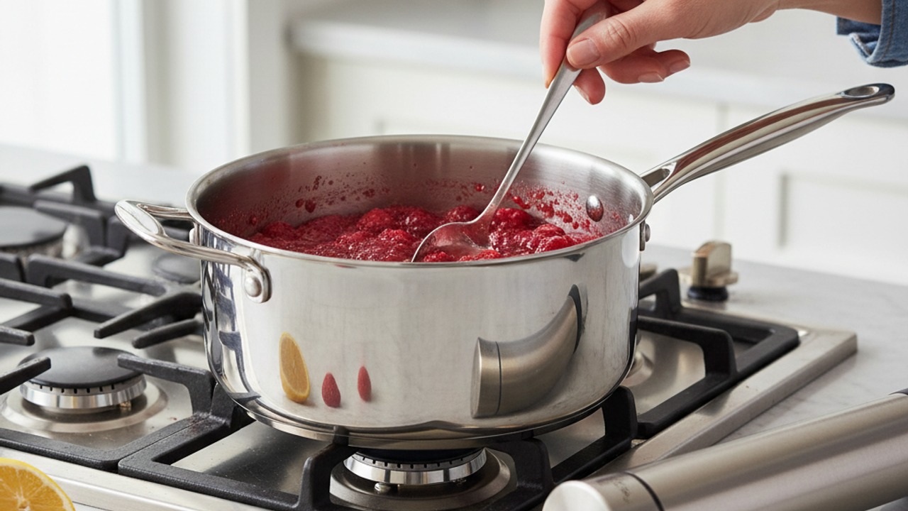 Make the raspberry coulis