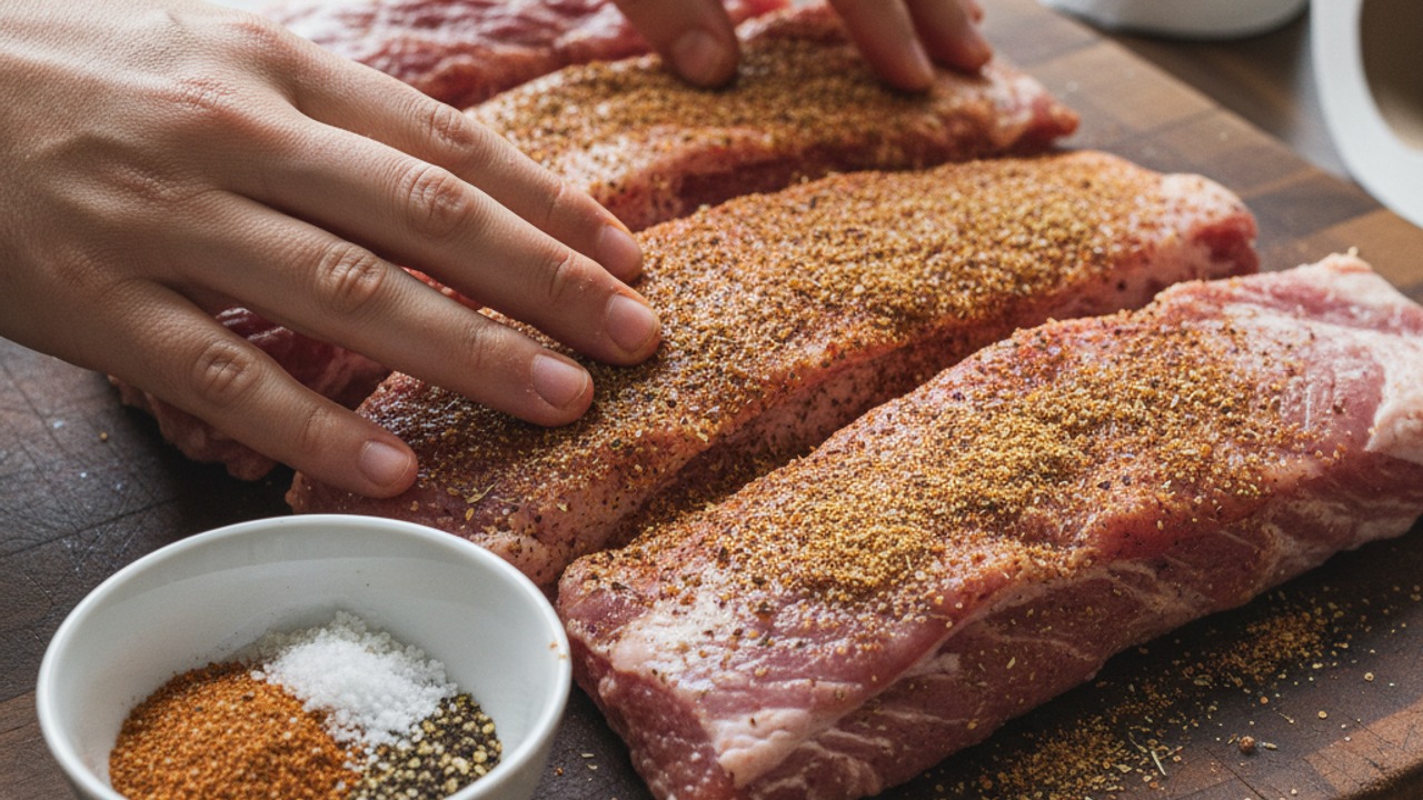 Trim and apply the rub