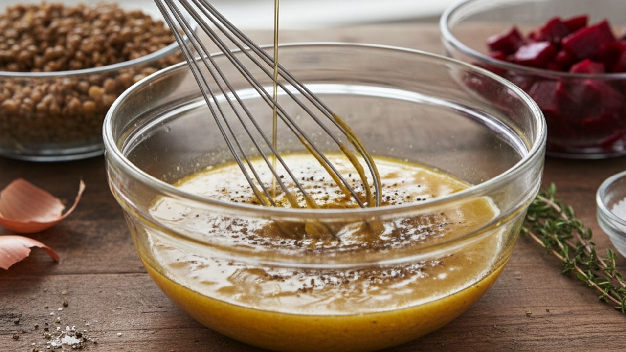 Make the shallot vinaigrette