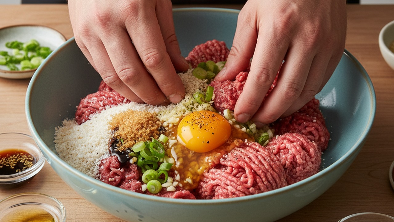 Combine the meatball mixture