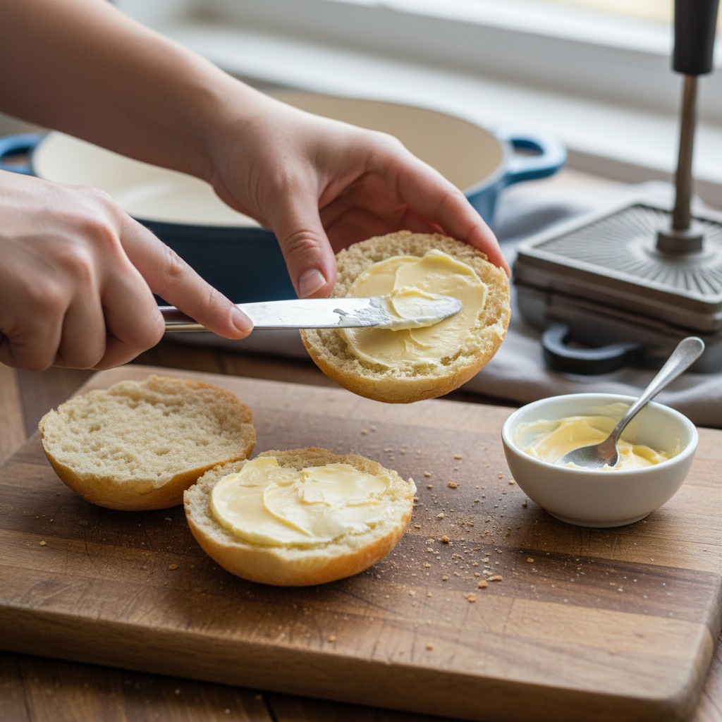 Butter the bread
