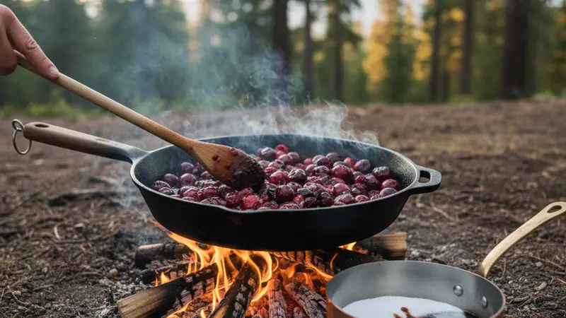 Make the grilled cherry–balsamic syrup