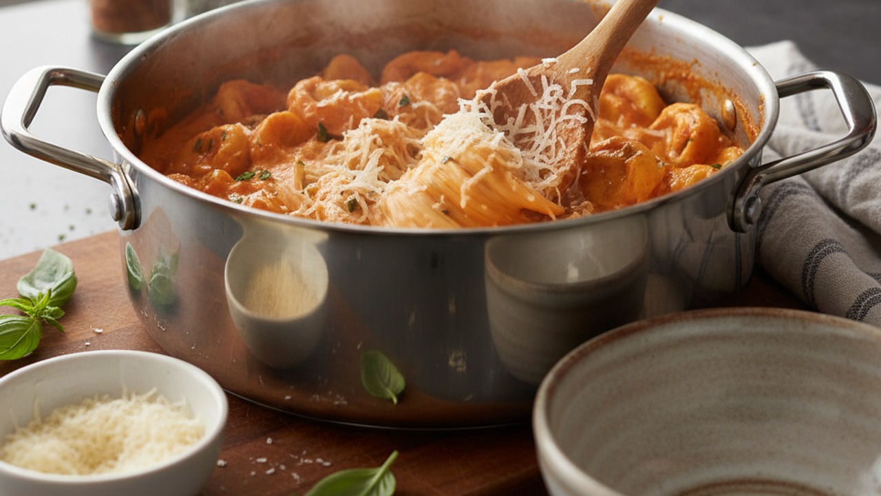 Stir in cheese and serve