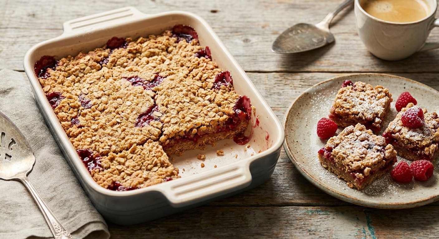 Gluten Free Raspberry Crumble Bars