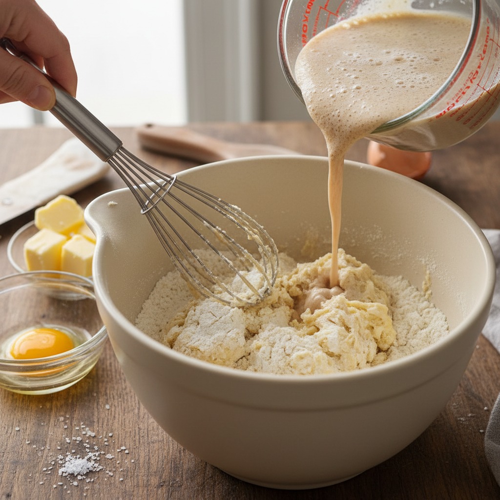 Combine dry ingredients and add enrichments