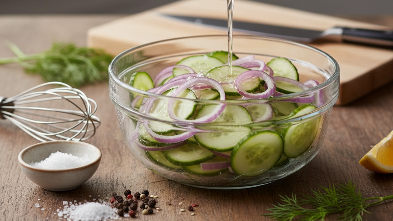 Quick-pickle the vegetables