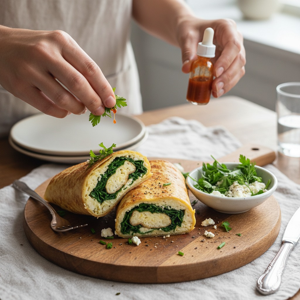 Serve and garnish