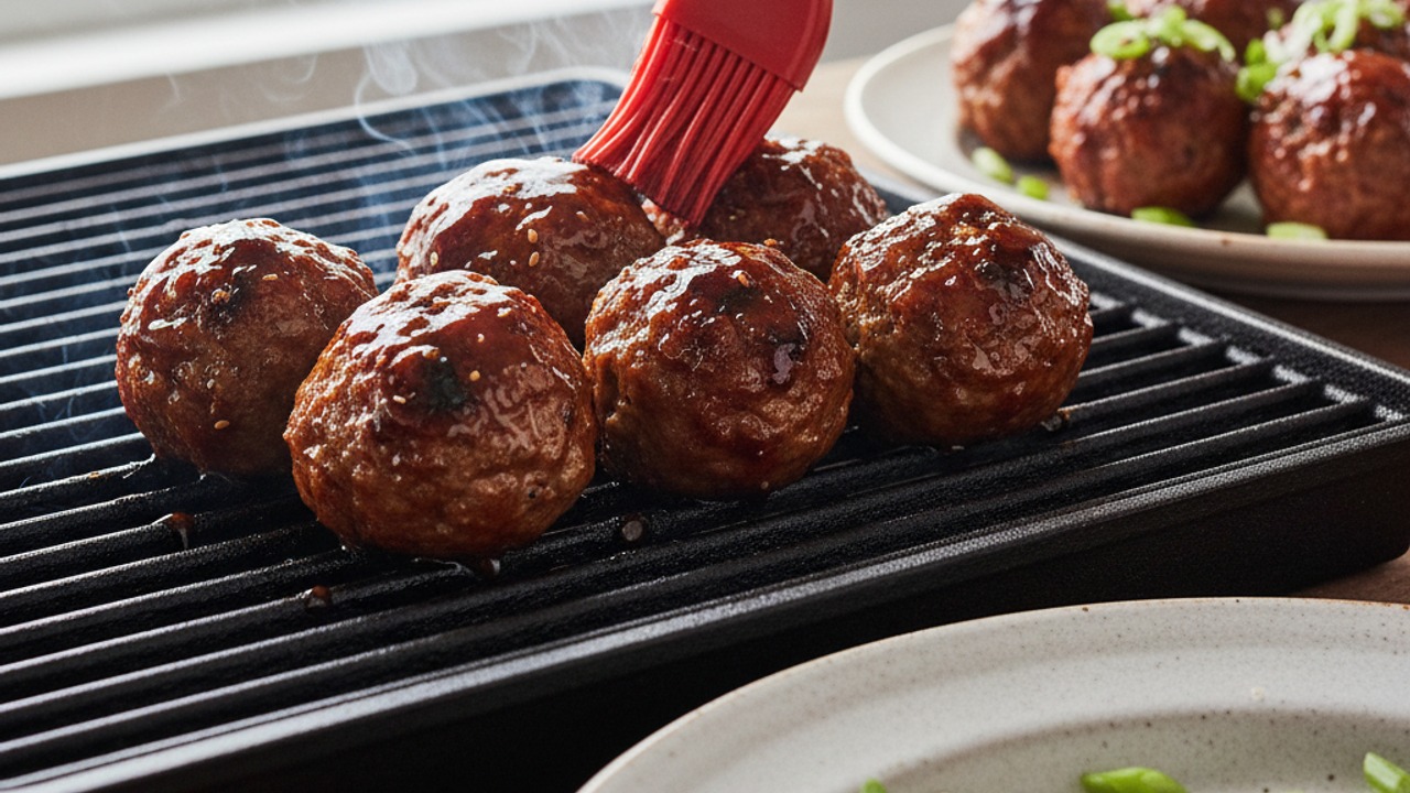Grill, baste and finish