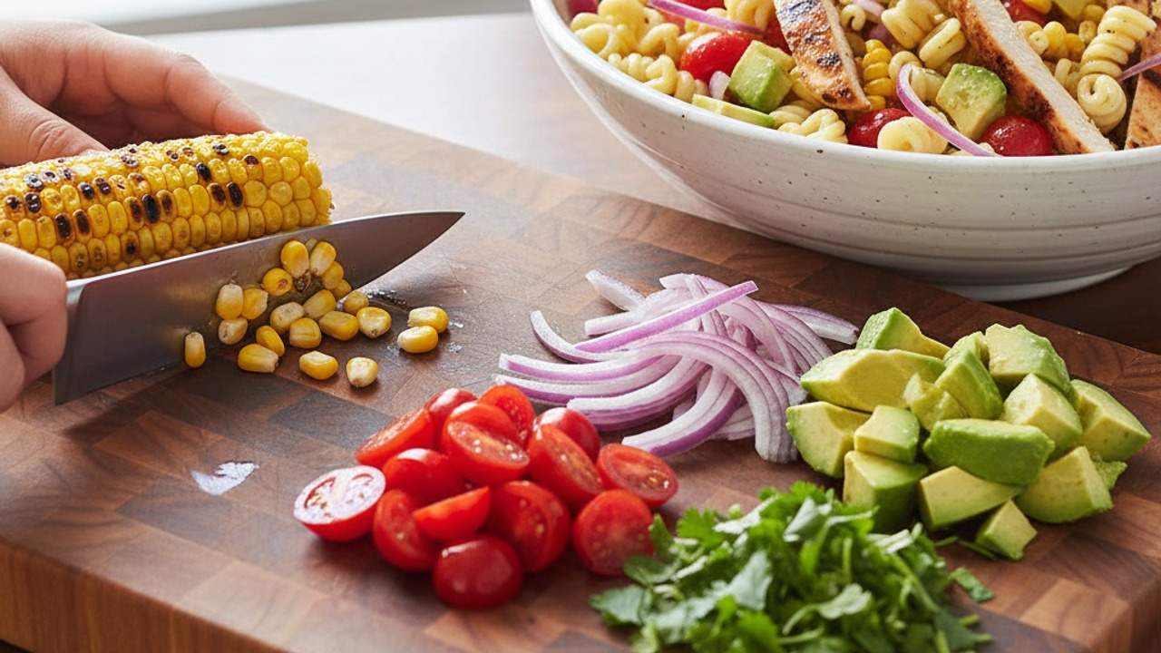 Prepare vegetables and combine