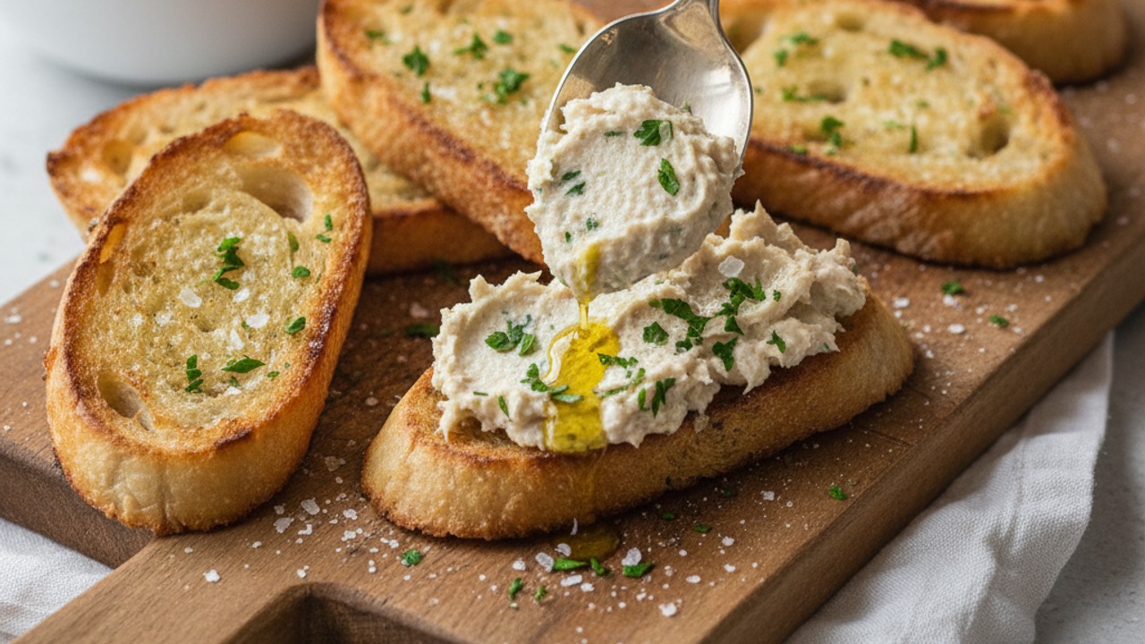 Assemble the crostini