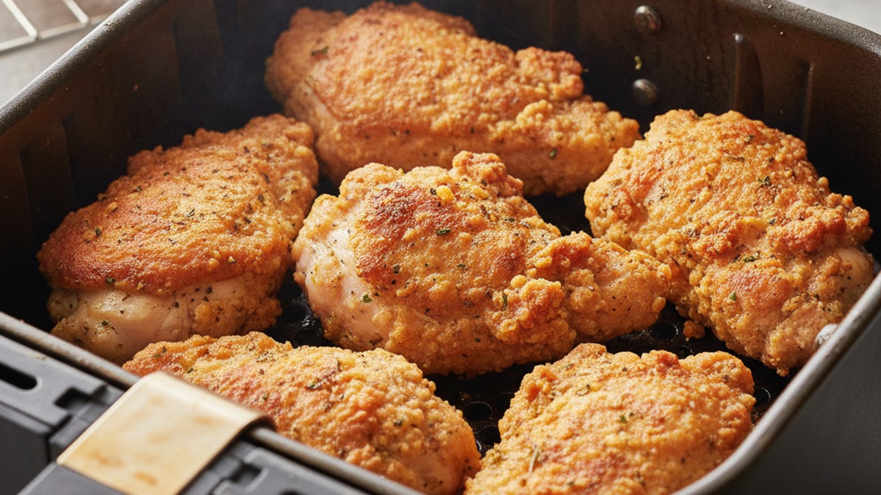 Air-fry the chicken
