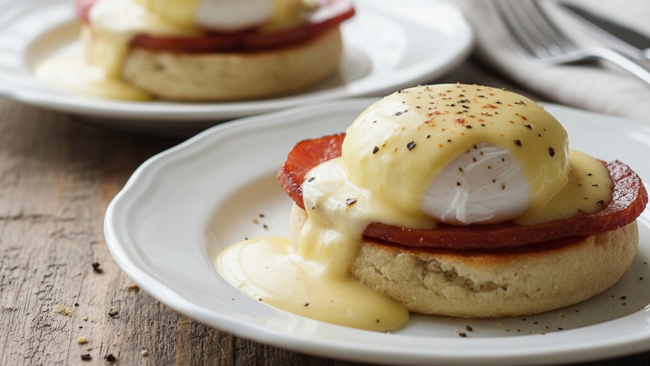 Assemble the Eggs Benedict