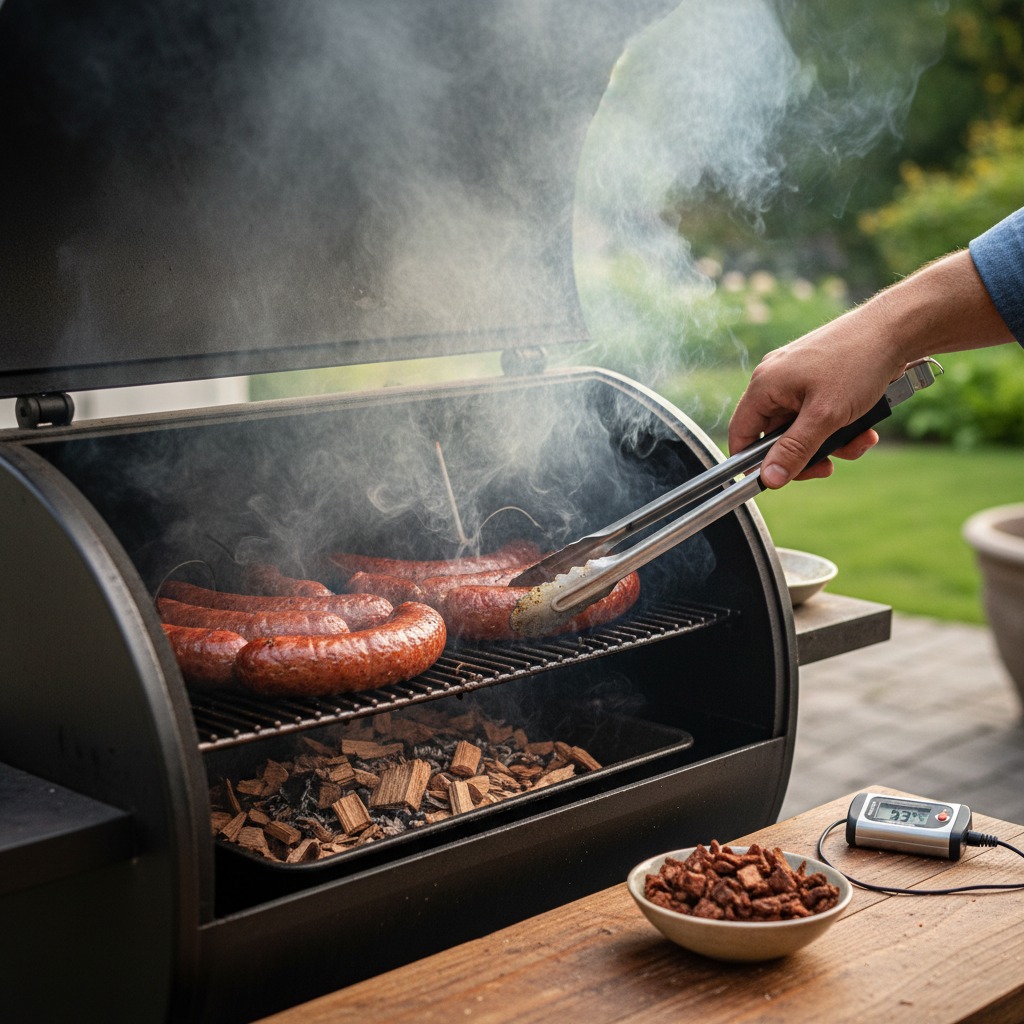 Smoke the sausages