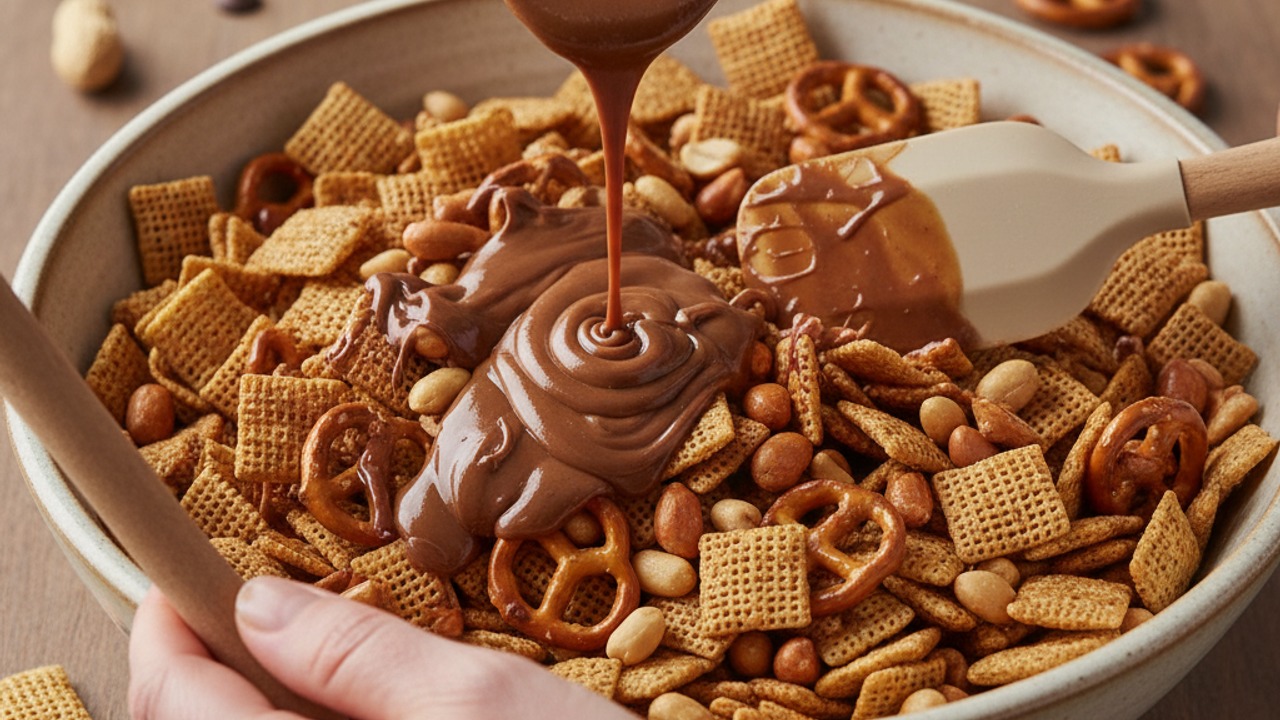 Coat the cereal mixture