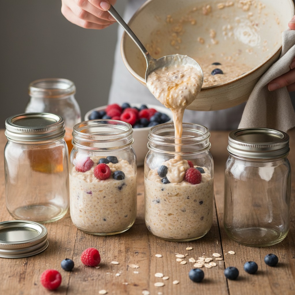 Portion into jars