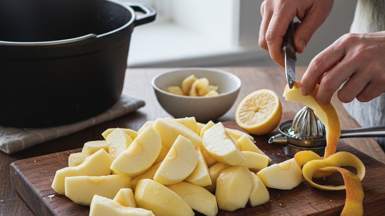 Prep the apples