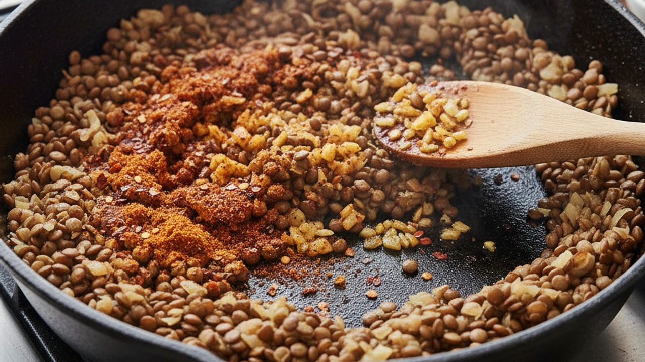 Add garlic and spices