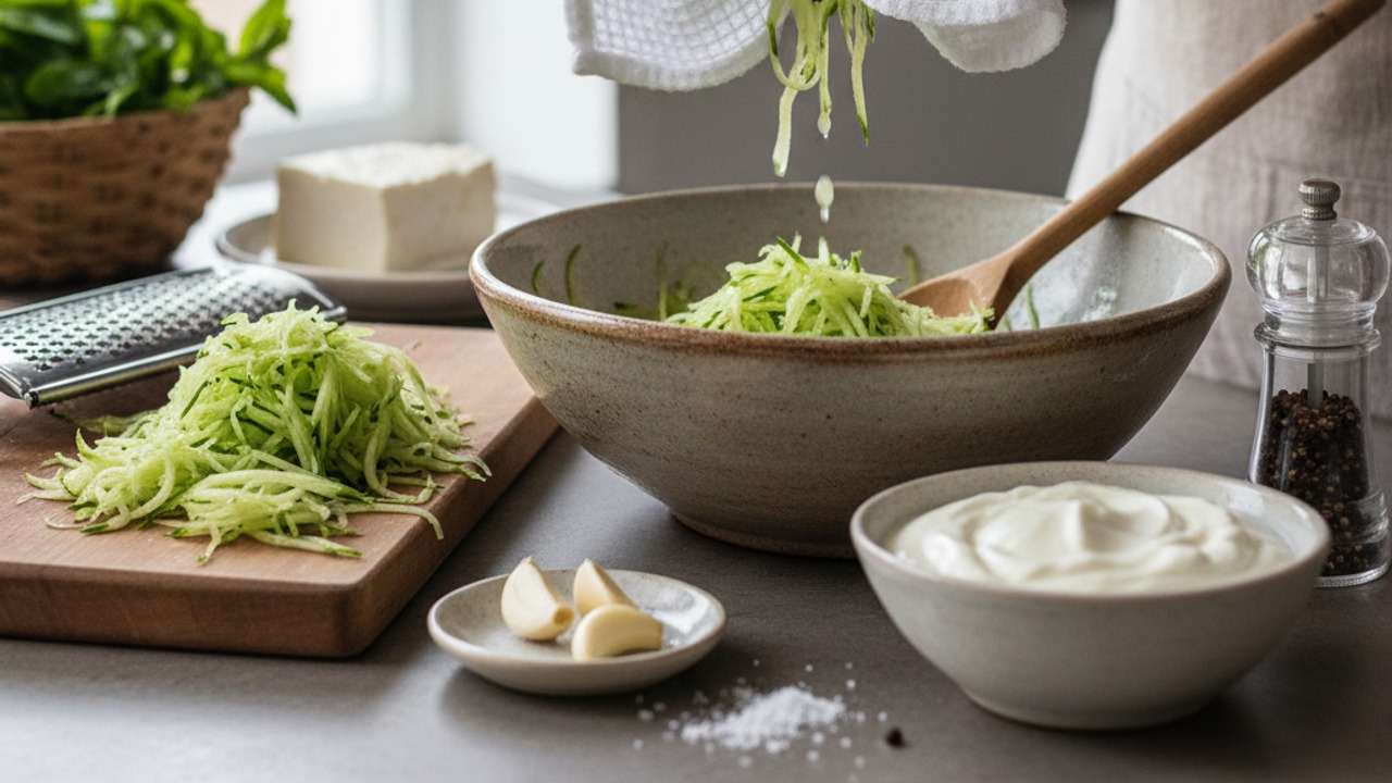 Prepare the tzatziki