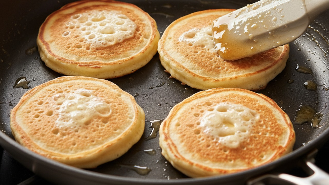Cook the pancakes