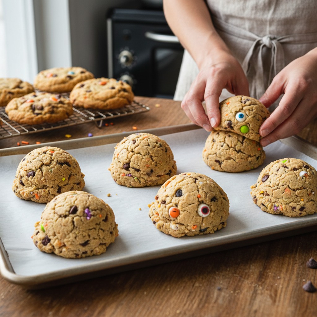 Bake giant cookies