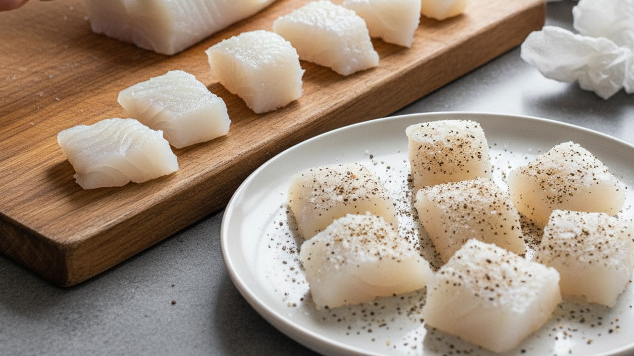 Cut and season the fish