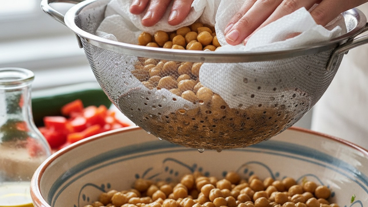 Prepare the chickpeas