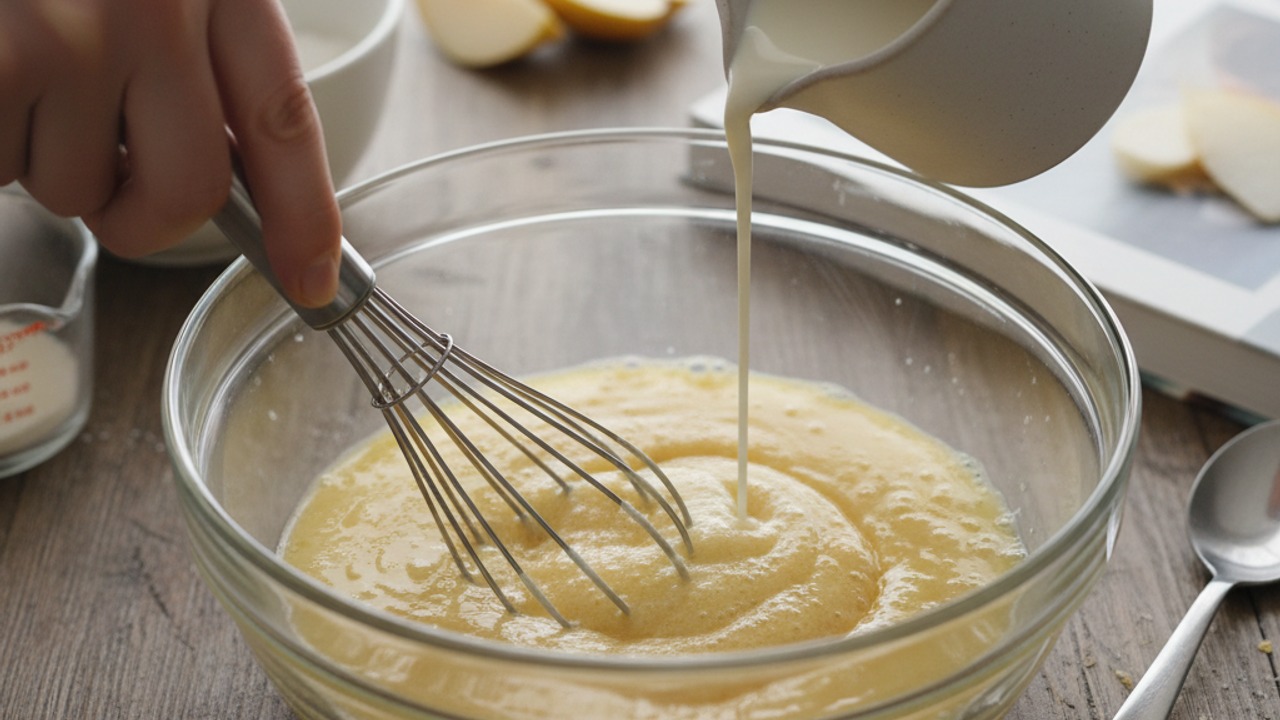 Whisk the wet ingredients