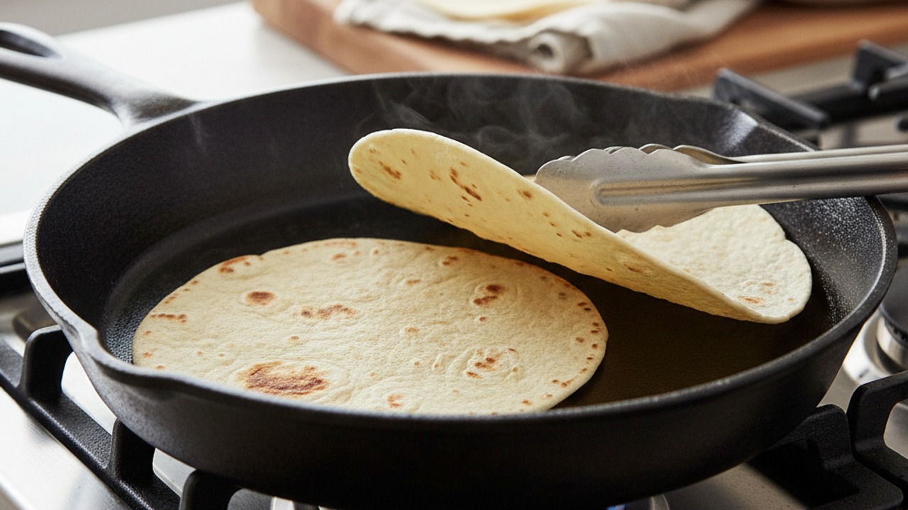 Warm the tortillas