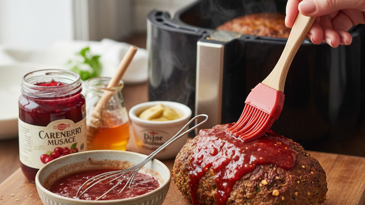 Prepare and brush the glaze