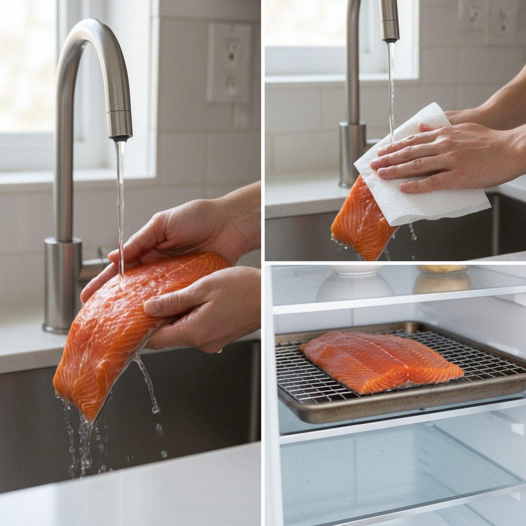 Rinse and dry the fillet