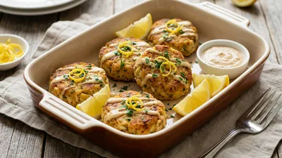 Gluten Free Lump Crab Cakes with Almond Flour and Lemon Zest