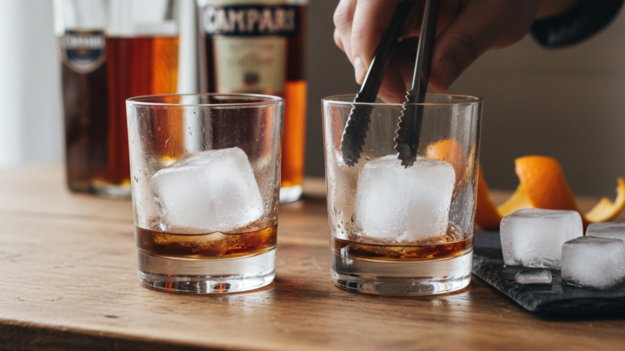 Prepare serving glasses