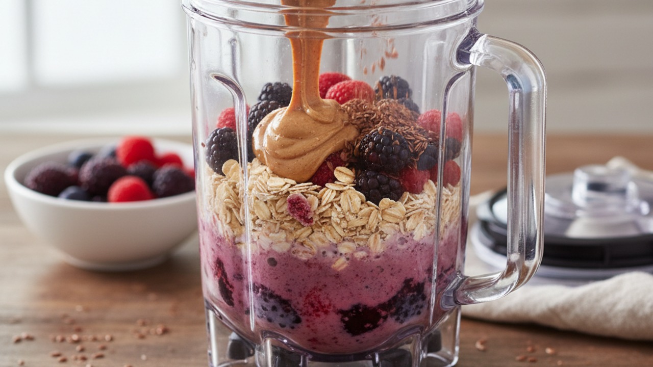 Add fats and fiber boosters, then blend