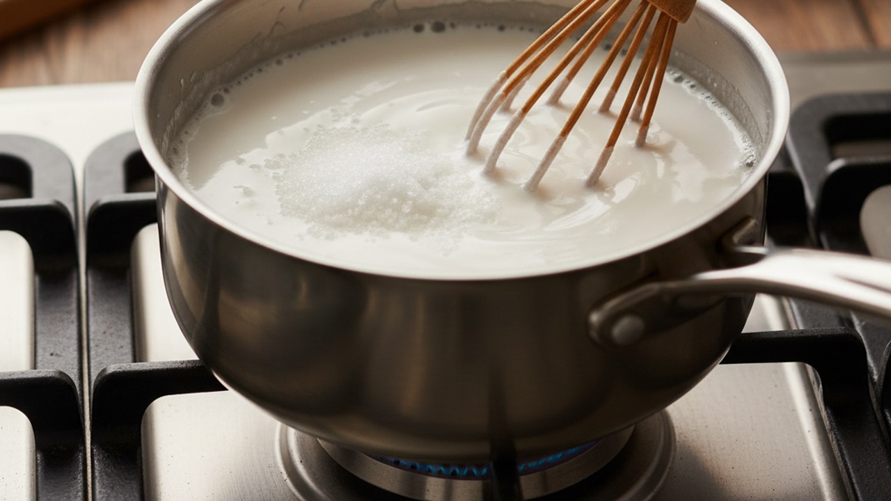 Prepare the coconut rice sauce