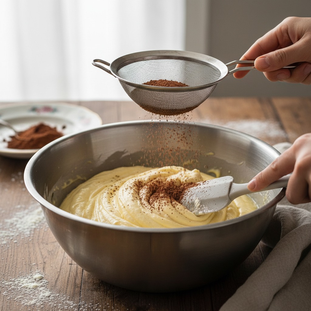 Fold in dry ingredients