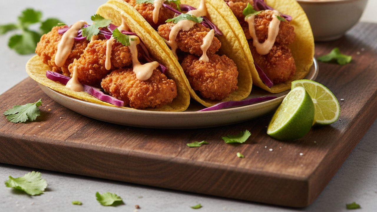 Finish and serve with tips