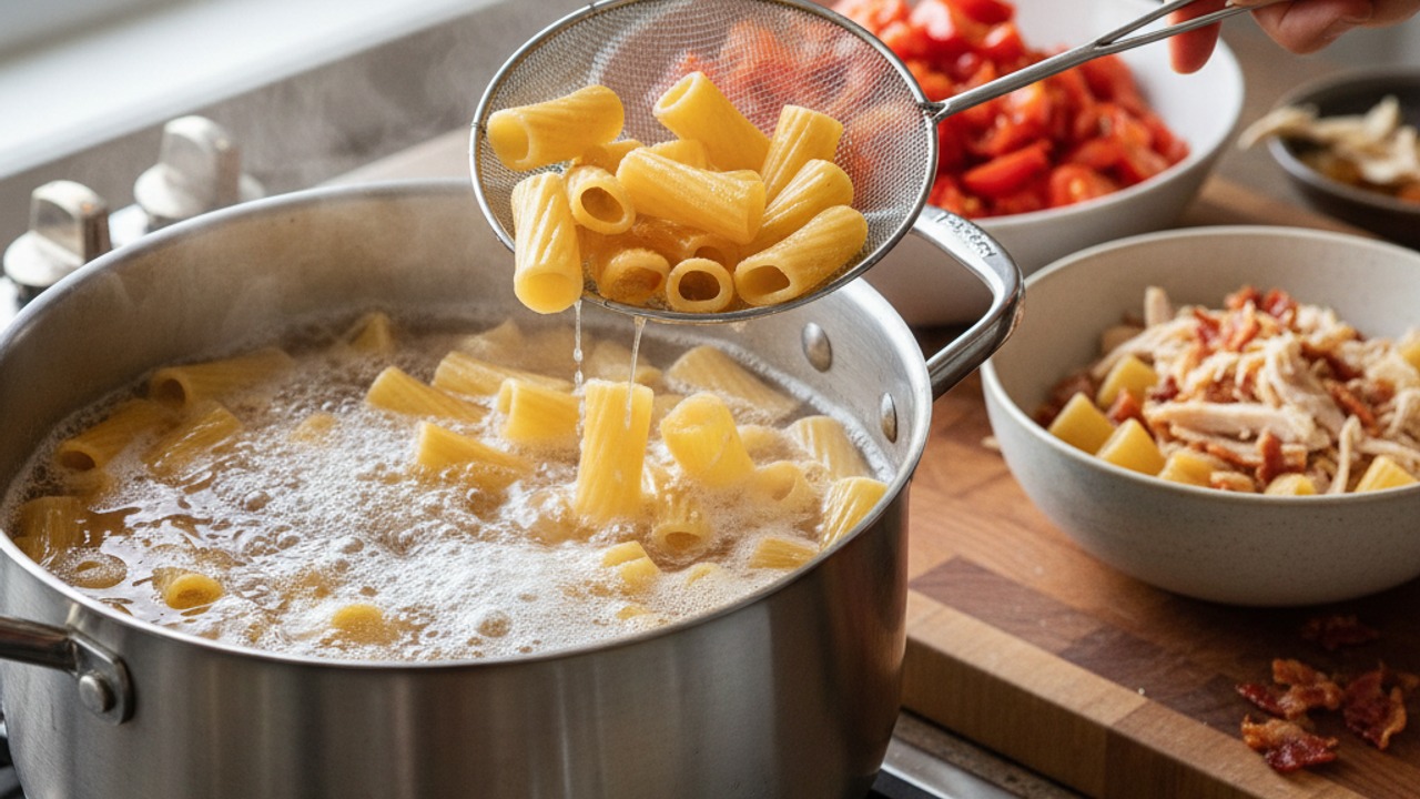 Cook the rigatoni