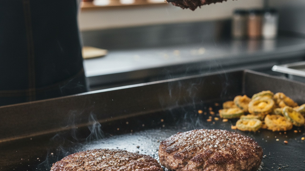 Smash and sear for a deep crust