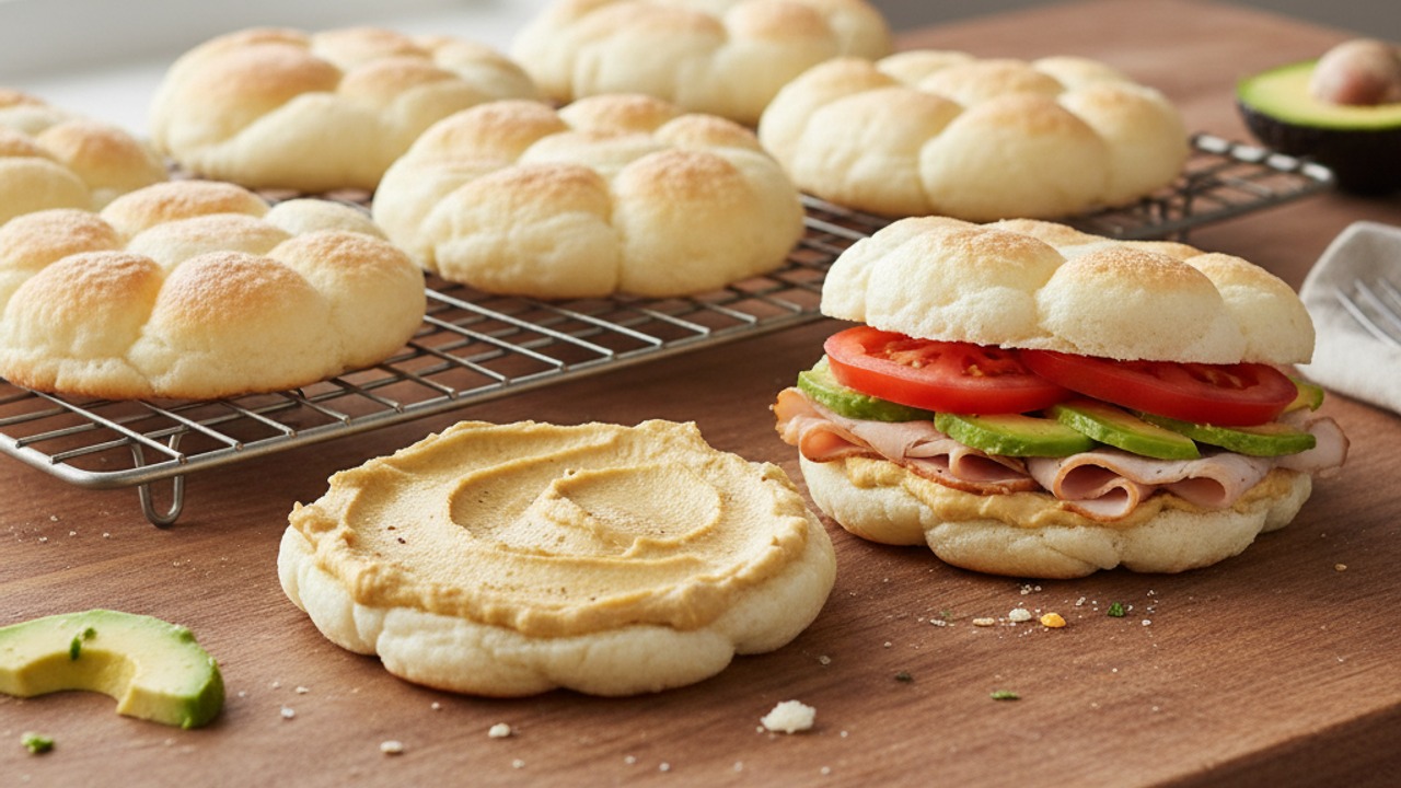 Bake and cool, then assemble sandwiches