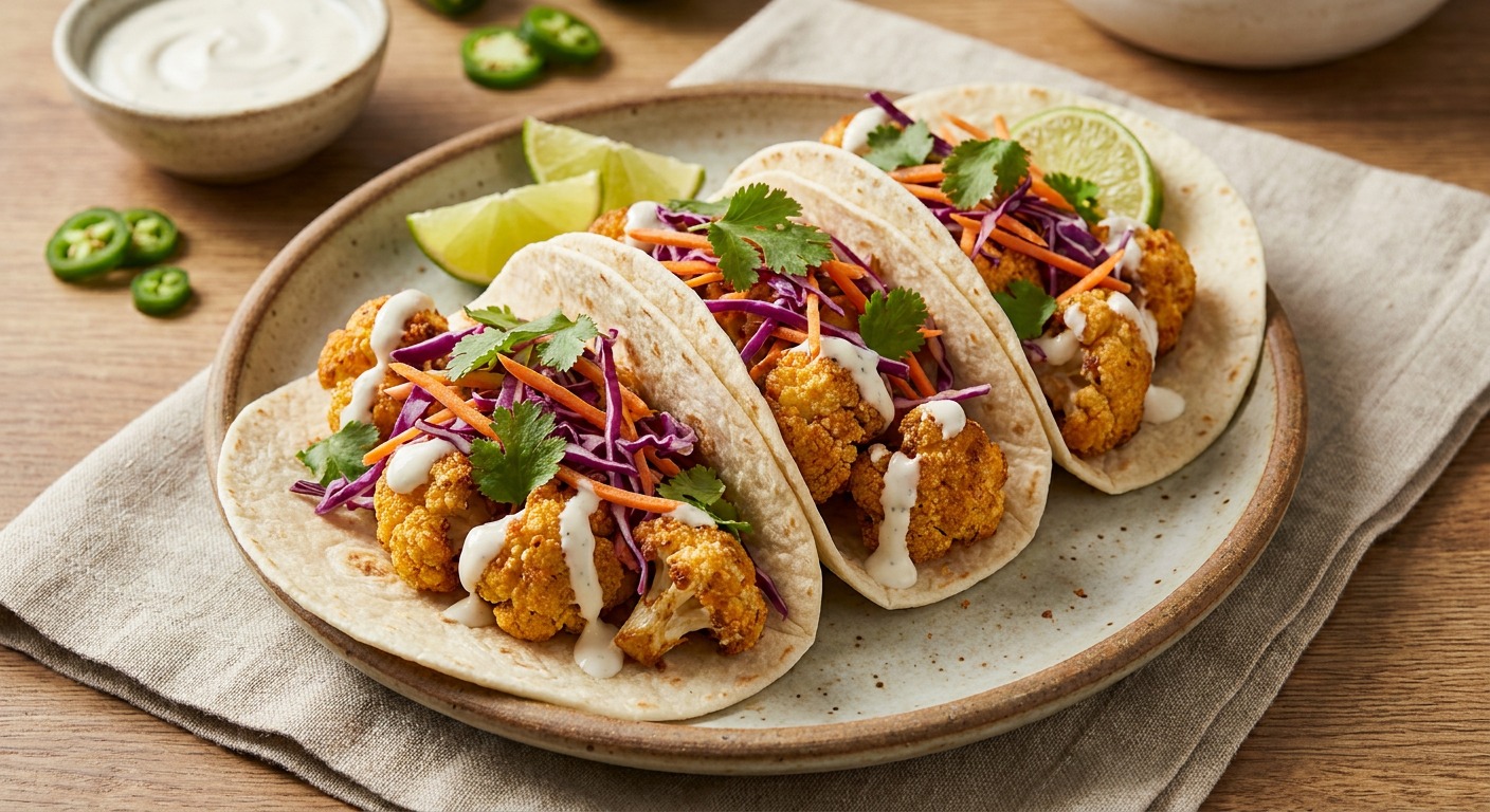 Cauliflower Baja Tacos
