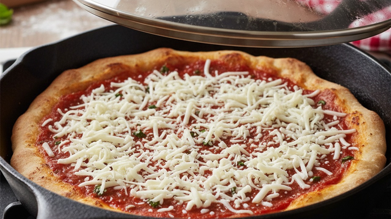 Top, cover, and melt cheese
