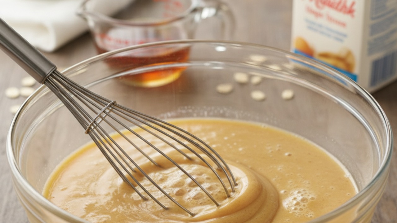 Whisk wet ingredients