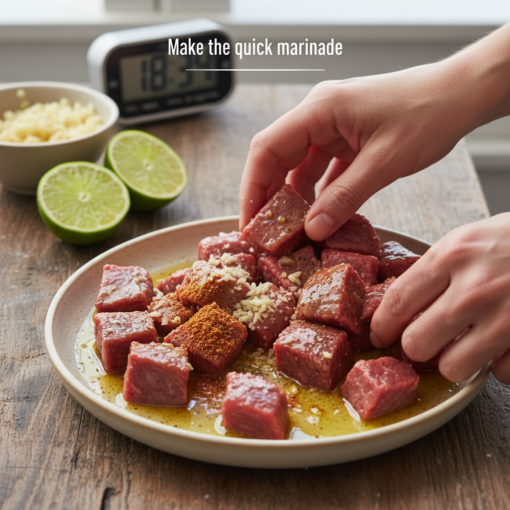 Make the quick marinade