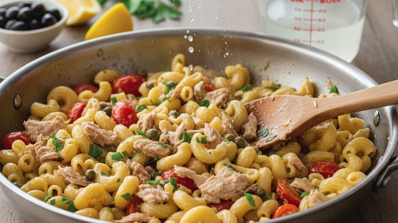 Finish with lemon and pasta water