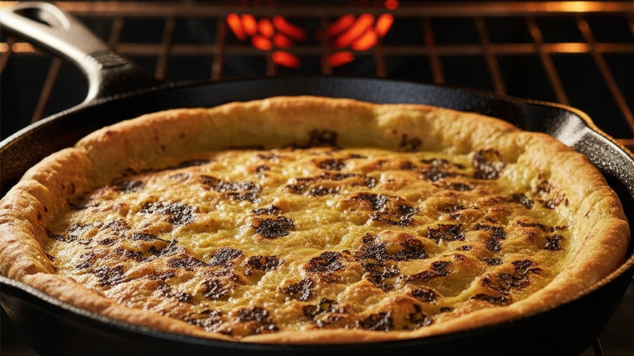 Bake until set and charred