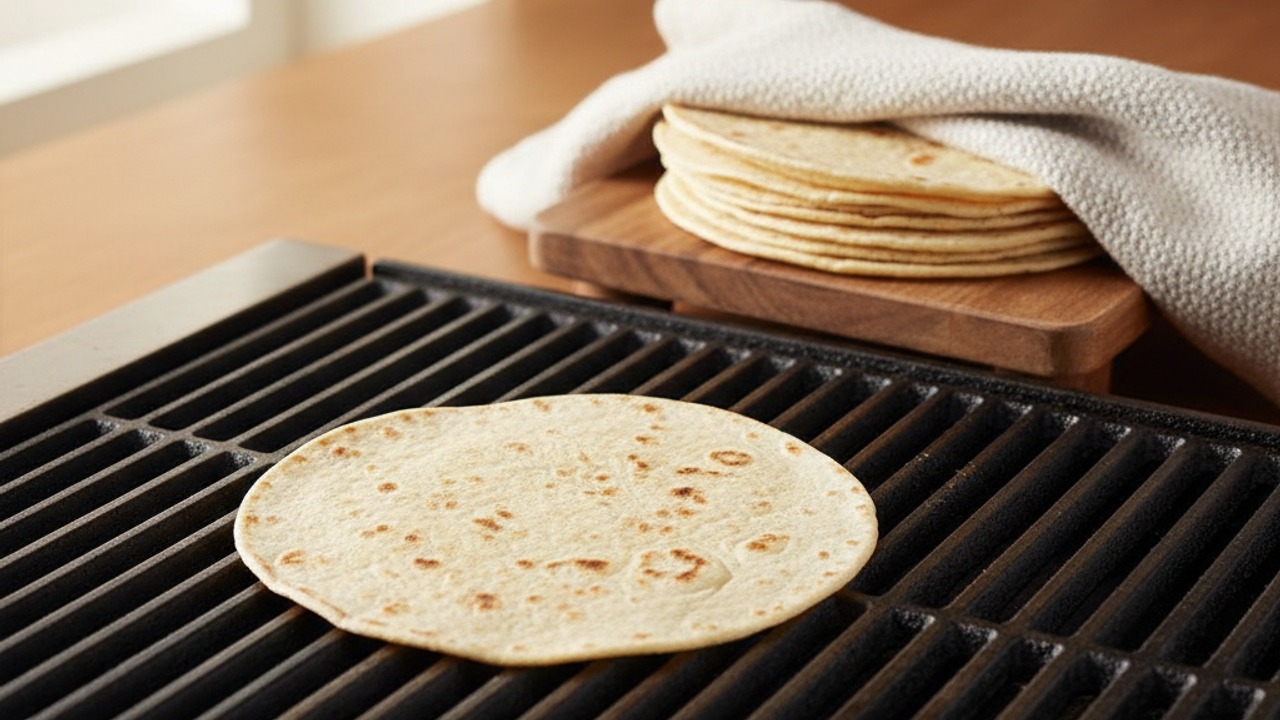 Warm tortillas and assemble tacos (gluten‑free swap tips)